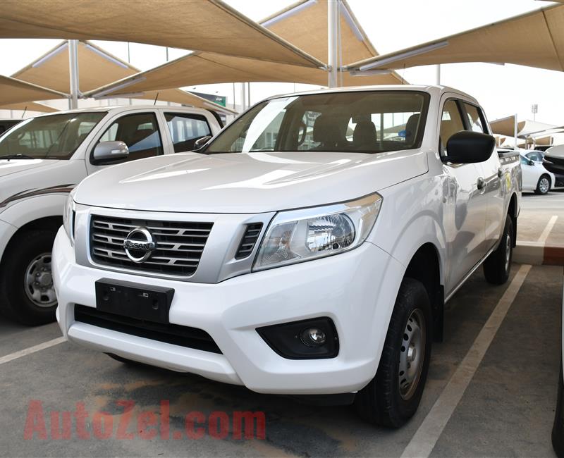 NISSAN NAVARA- 2017- WHITE- 50 000 KM- GCC, MANUAL GEAR