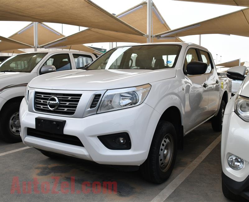 NISSAN NAVARA- 2017- WHITE- 50 000 KM- GCC, MANUAL GEAR