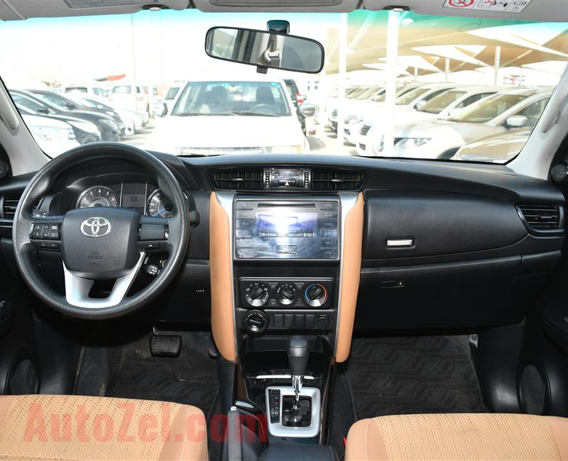 TOYOTA FORTUNER- 2016- WHITE- 60 000 KM- GCC