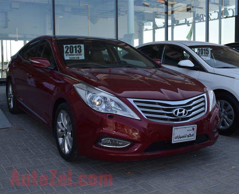 HYUNDAI AZERA- 2013- RED- 75 000 KM- GCC