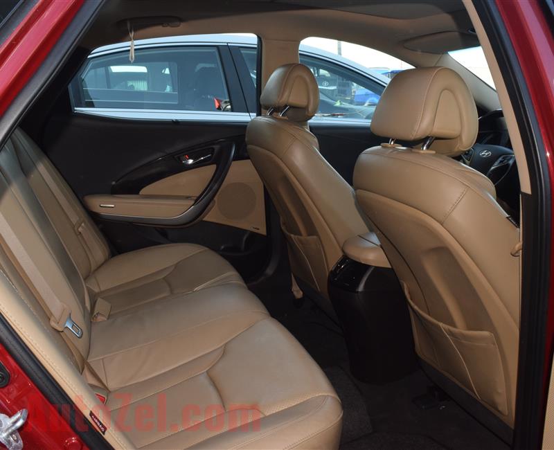 HYUNDAI AZERA- 2013- RED- 75 000 KM- GCC