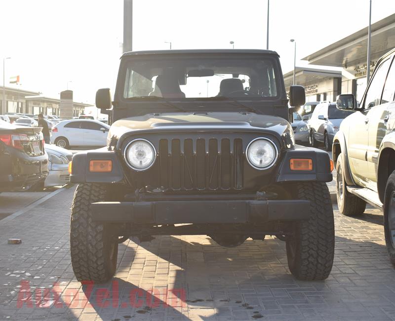 JEEP WRANGLER- 2004- BLACK/GREY- 161 000 KM