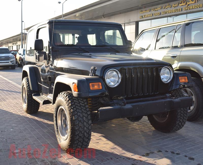 JEEP WRANGLER- 2004- BLACK/GREY- 161 000 KM