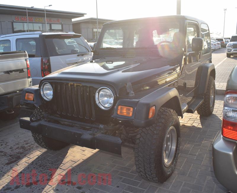 JEEP WRANGLER- 2004- BLACK/GREY- 161 000 KM