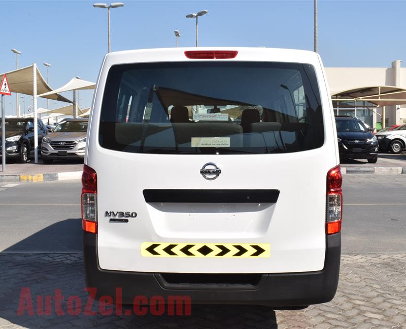 NISSAN URVAN- 2014- WHITE- 97 000 KM- GCC SPECS