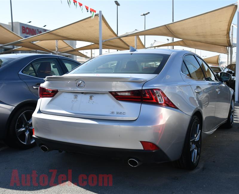 LEXUS IS250- 2015- SILVER- 38 000 MILES- AMERICAN SPECS