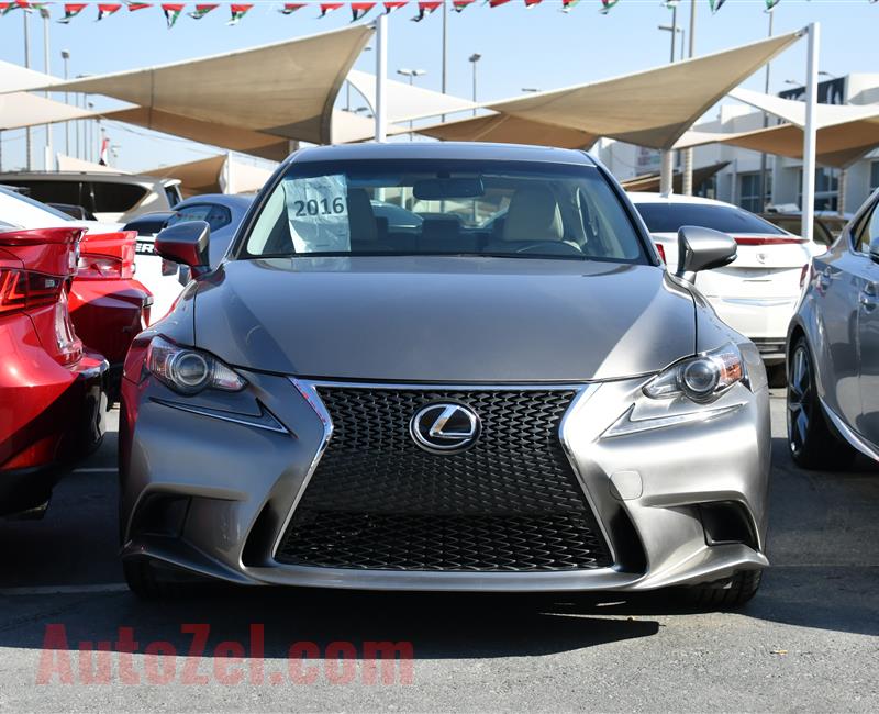 LEXUS IS200- 2016- GRAY- 53 000 MILES- AMERICAN SPECS