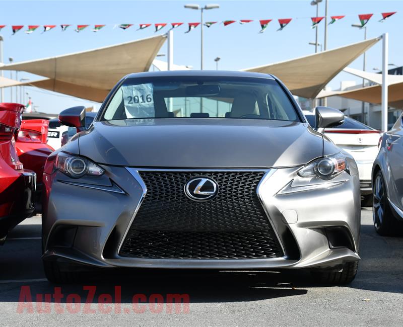 LEXUS IS200- 2016- GRAY- 53 000 MILES- AMERICAN SPECS