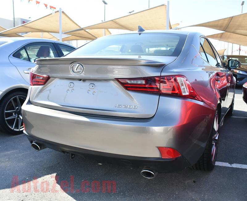 LEXUS IS200- 2016- GRAY- 53 000 MILES- AMERICAN SPECS