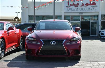 LEXUS IS250 F-SPORT- 2015- RED- 45 000 MILES- AMERICAN...