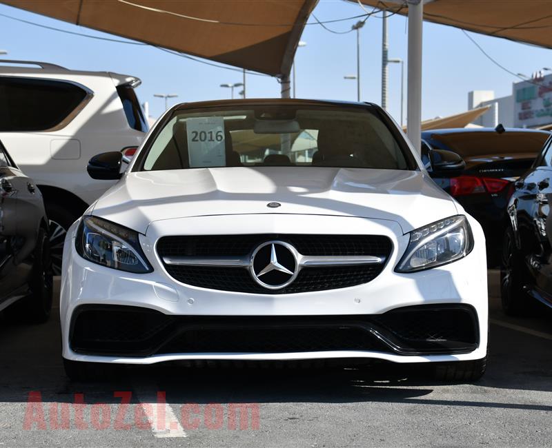 MERCEDES-BENZ C63- 2016- WHITE- 103 000 MILES- AMERICAN SPECS