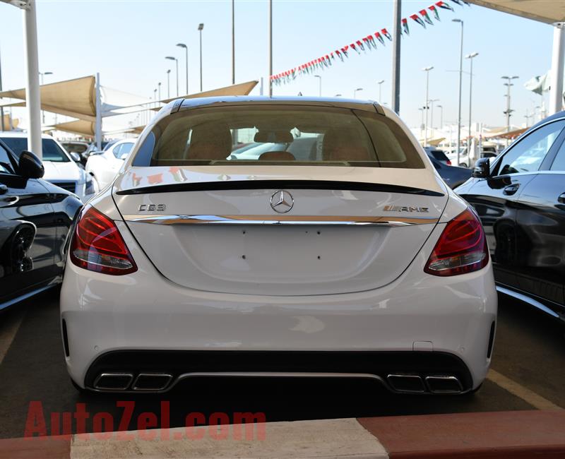 MERCEDES-BENZ C63- 2016- WHITE- 103 000 MILES- AMERICAN SPECS