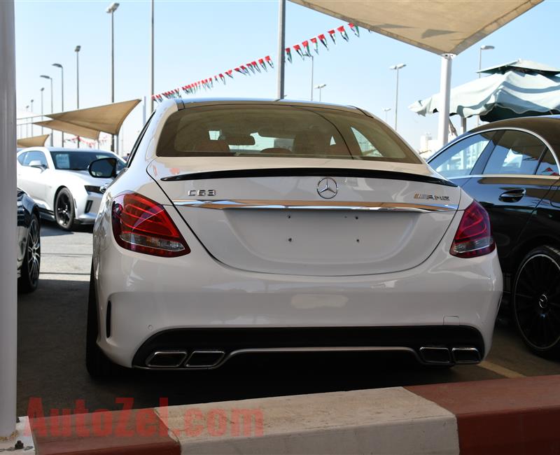 MERCEDES-BENZ C63- 2016- WHITE- 103 000 MILES- AMERICAN SPECS