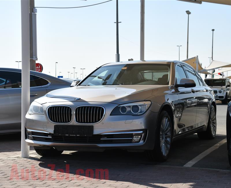 BMW 730Li- 2014- GOLD- 123 000 KM- GCC SPECS