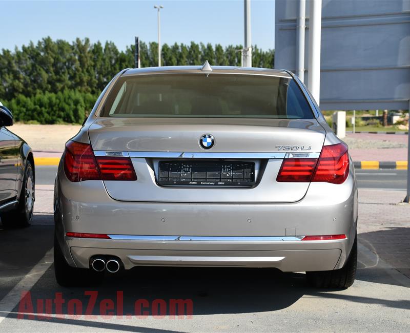 BMW 730Li- 2014- GOLD- 123 000 KM- GCC SPECS