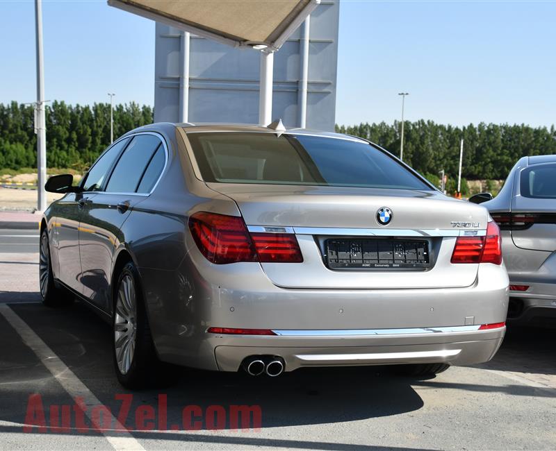 BMW 730Li- 2014- GOLD- 123 000 KM- GCC SPECS