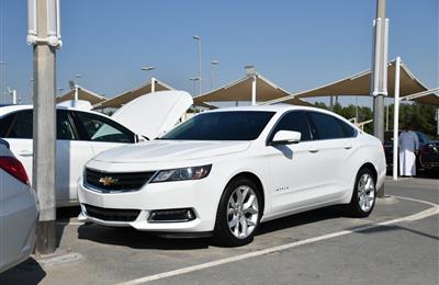 CHEVROLET IMPALA- 2017- WHITE- 48 000 KM- GCC SPECS