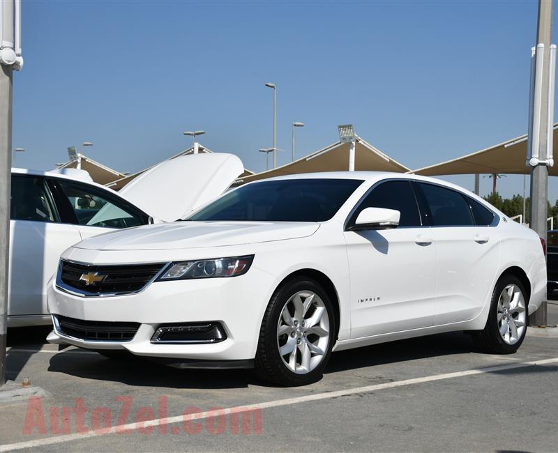 CHEVROLET IMPALA- 2017- WHITE- 48 000 KM- GCC SPECS