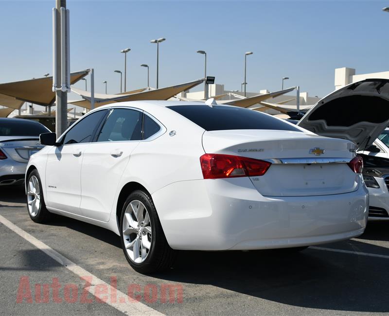 CHEVROLET IMPALA- 2017- WHITE- 48 000 KM- GCC SPECS