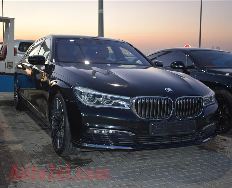 BMW 730Li- 2017- BLACK- 60 000 KM- GCC