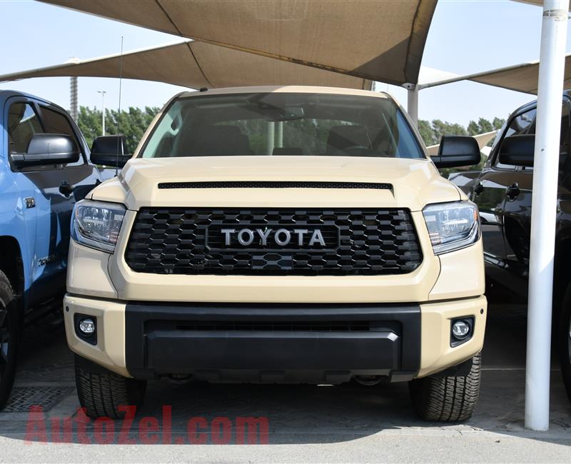 TOYOTA TUNDRA TRD SR5- 2018- BEIGE- 35 000 MILEAGE- AMERICAN SPECS