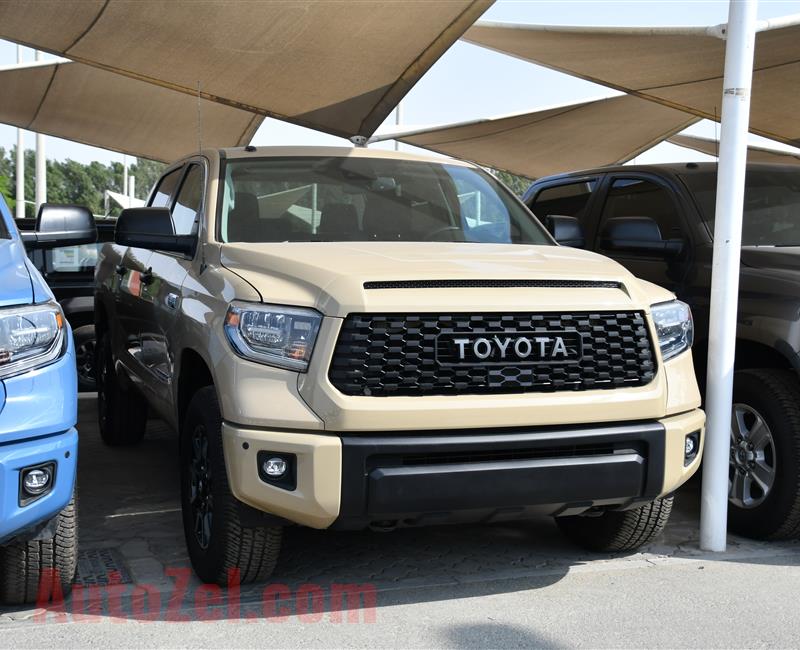 TOYOTA TUNDRA TRD SR5- 2018- BEIGE- 35 000 MILEAGE- AMERICAN SPECS