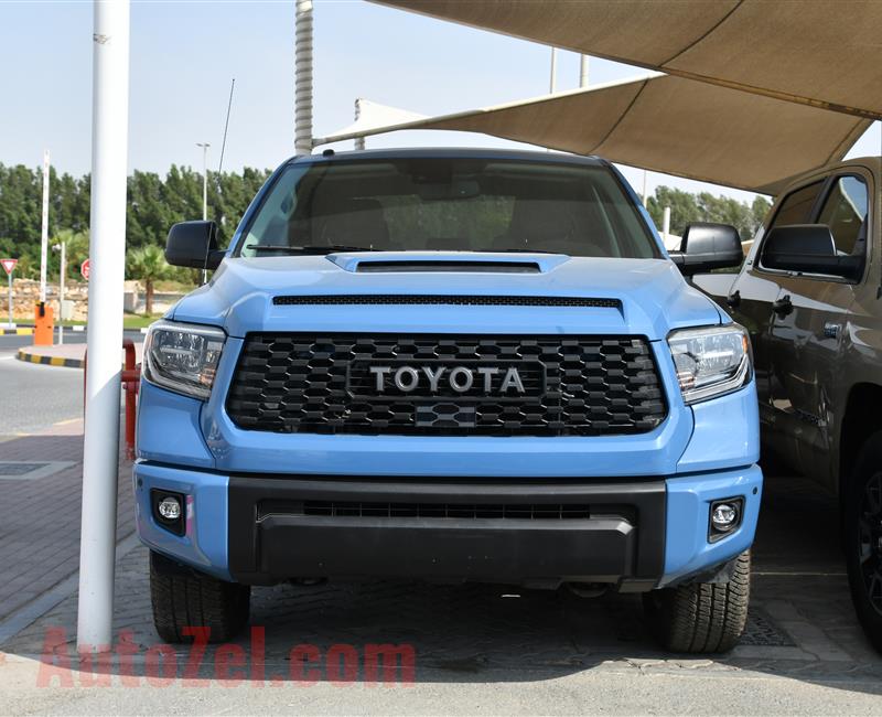 TOYOTA TUNDRA TRD SR5- 2018- BLUE- 42 000 MILEAGE- AMERICAN SPECS