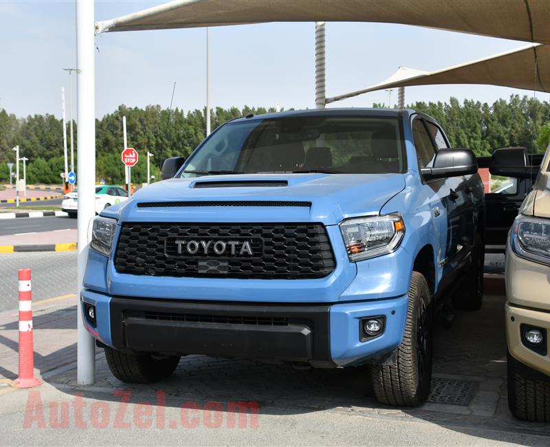 TOYOTA TUNDRA TRD SR5- 2018- BLUE- 42 000 MILEAGE- AMERICAN SPECS