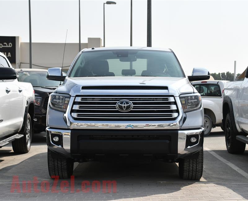 TOYOTA TUNDRA LIMITED- 2018- SILVER- 15 000 MILEAGE- AMERICAN SPECS