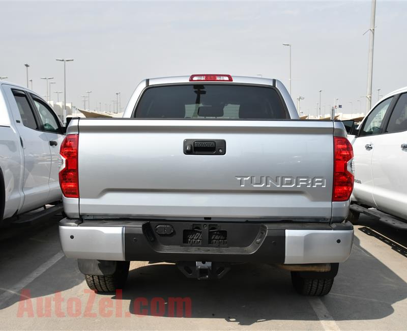 TOYOTA TUNDRA LIMITED- 2018- SILVER- 15 000 MILEAGE- AMERICAN SPECS