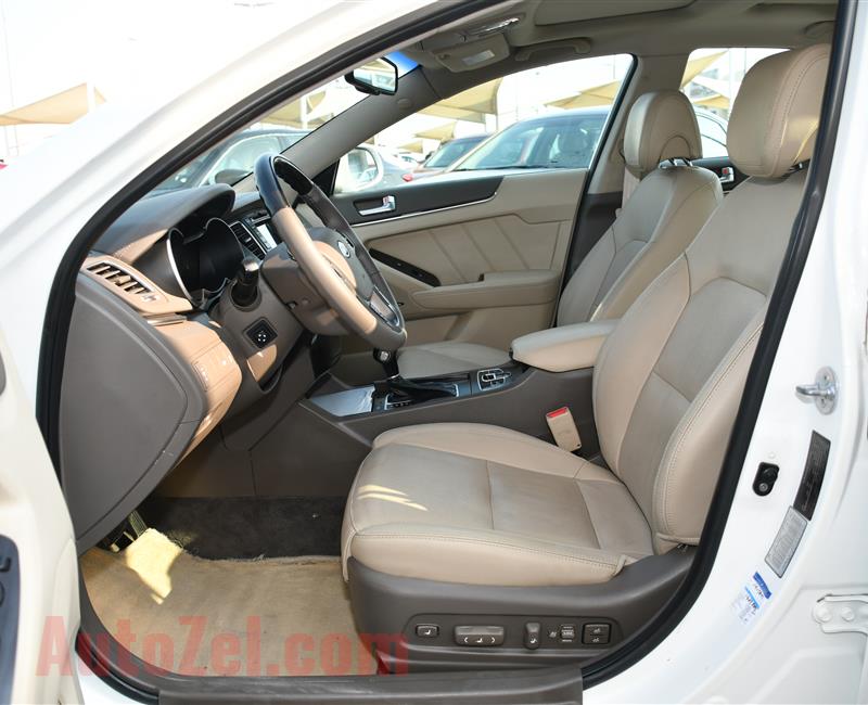 KIA CADENZA- 2013- WHITE- 156 000 KM- GCC SPECS