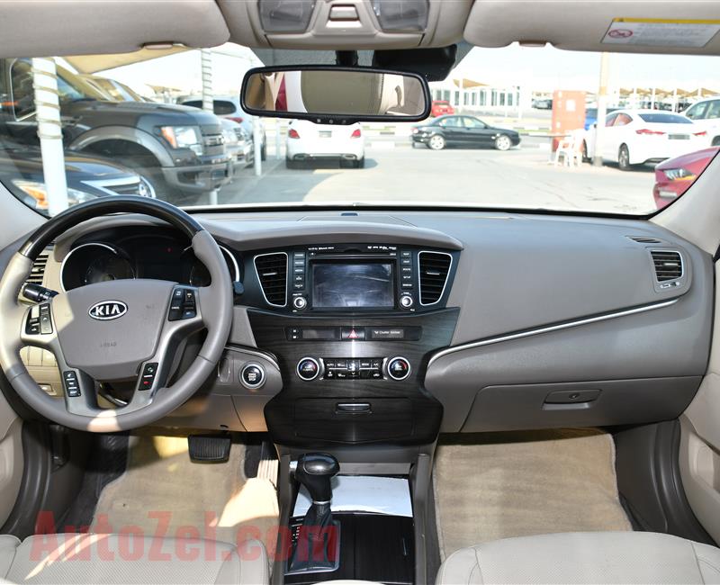 KIA CADENZA- 2013- WHITE- 156 000 KM- GCC SPECS