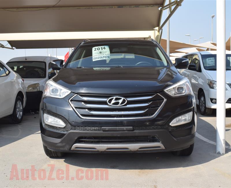 HYUNDAI SANTA FE- 2014- BLACK- 70 000 KM- GCC SPECS