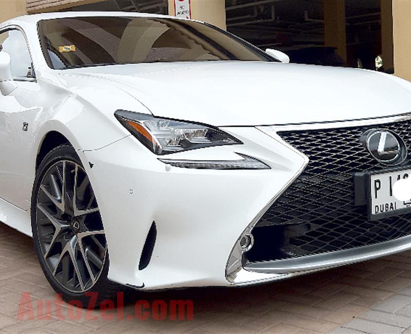 Lexus Rc 3.5 turbo v6 2015 Gcc under warranty till 21  Top of the range