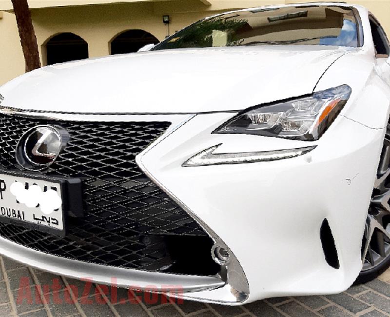 Lexus Rc 3.5 turbo v6 2015 Gcc under warranty till 21  Top of the range