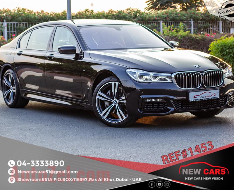 BMW 740Li- 2016- BLACK- 73 840 KM- GCC SPECS
