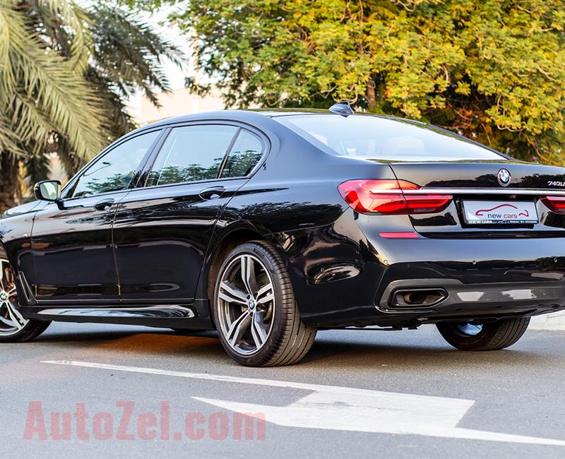 BMW 740Li- 2016- BLACK- 73 840 KM- GCC SPECS