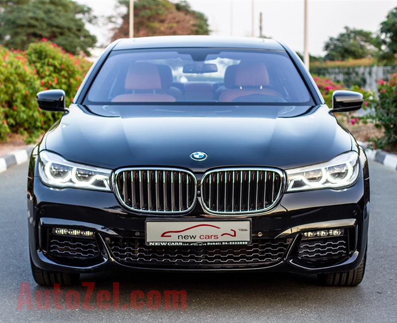 BMW 740Li- 2016- BLACK- 73 840 KM- GCC SPECS