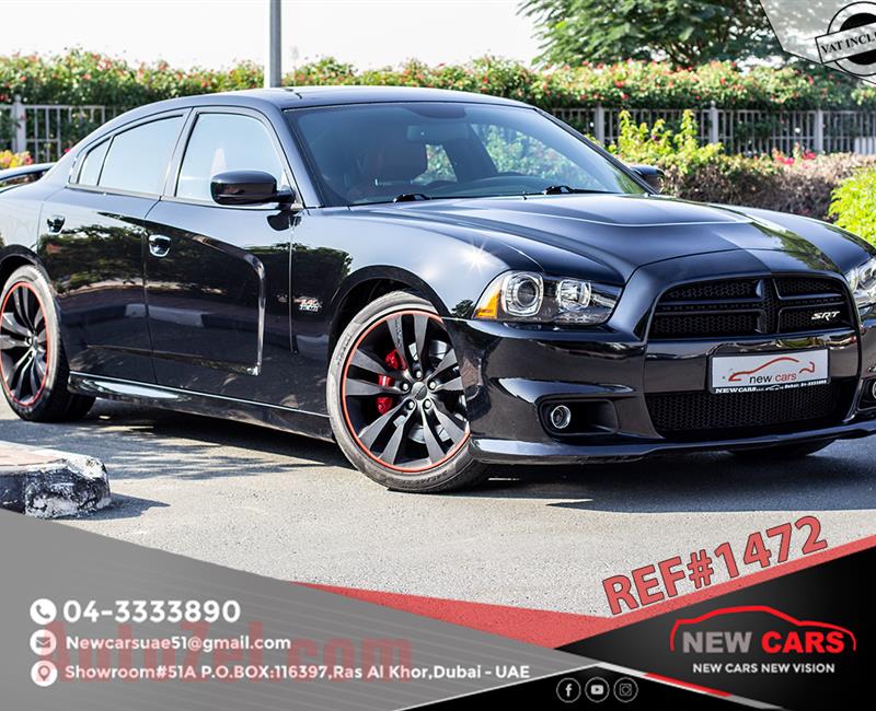 DODGE CHARGER SRT8- 2014- BLACK- 67 109 KM- GCC SPECS