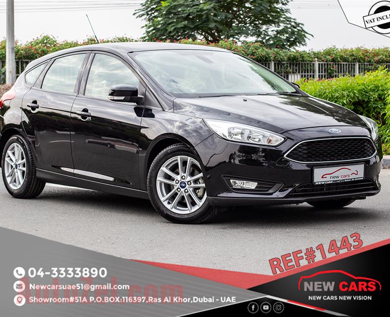 FORD FOCUS- 2015- BLACK- 72 343 KM- GCC SPECS