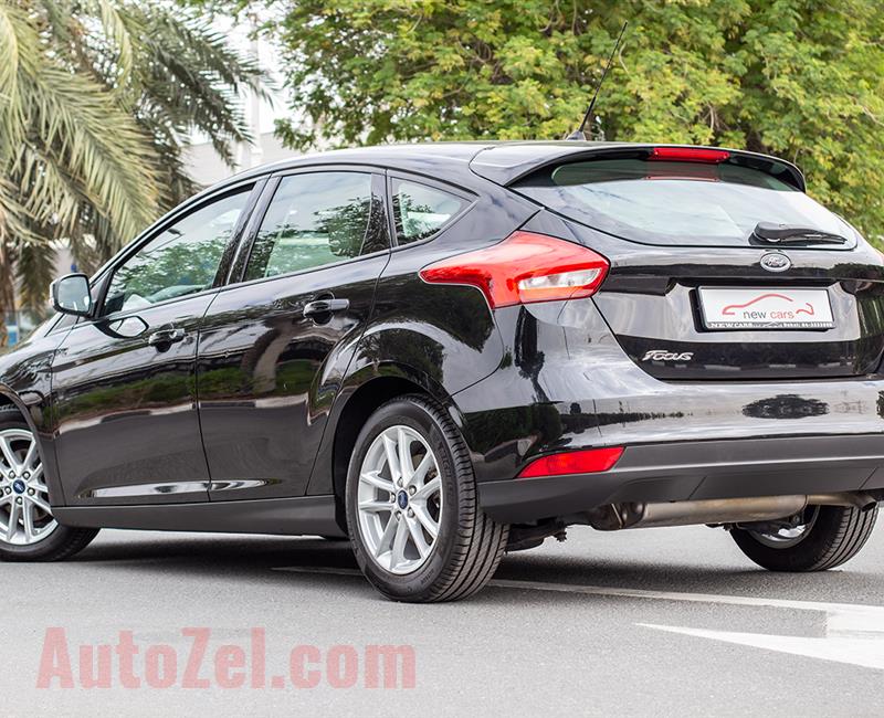 FORD FOCUS- 2015- BLACK- 72 343 KM- GCC SPECS