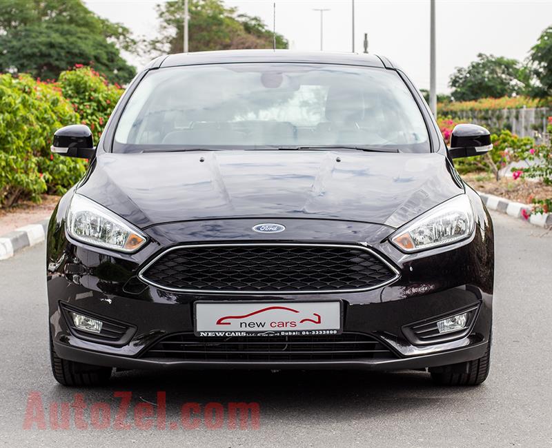 FORD FOCUS- 2015- BLACK- 72 343 KM- GCC SPECS