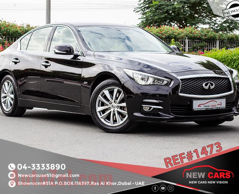 INFINITI Q50- 2016- BLACK- 110 817 KM- GCC SPECS