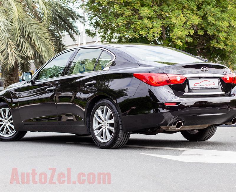 INFINITI Q50- 2016- BLACK- 110 817 KM- GCC SPECS