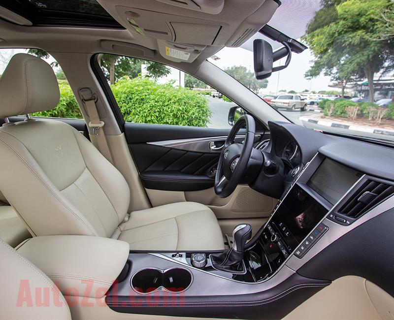 INFINITI Q50- 2016- BLACK- 110 817 KM- GCC SPECS