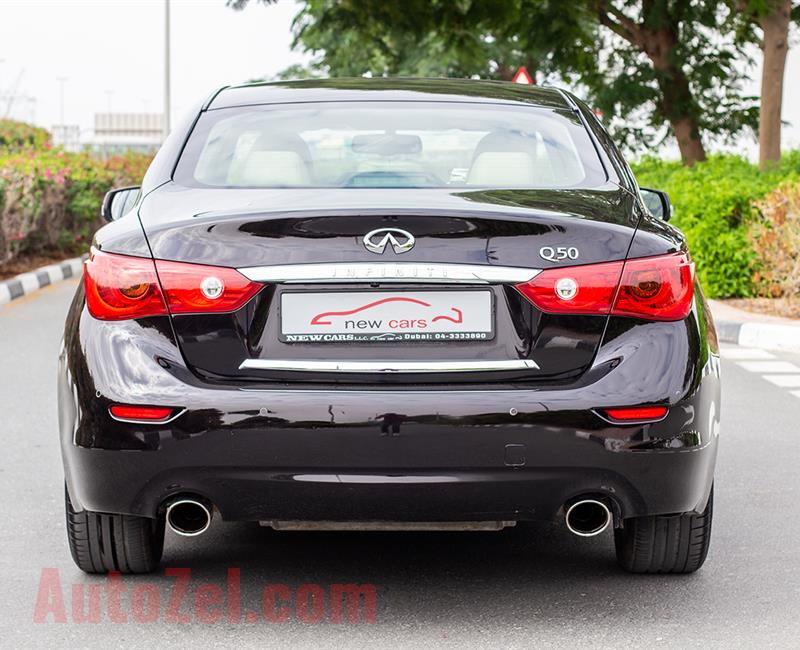 INFINITI Q50- 2016- BLACK- 110 817 KM- GCC SPECS