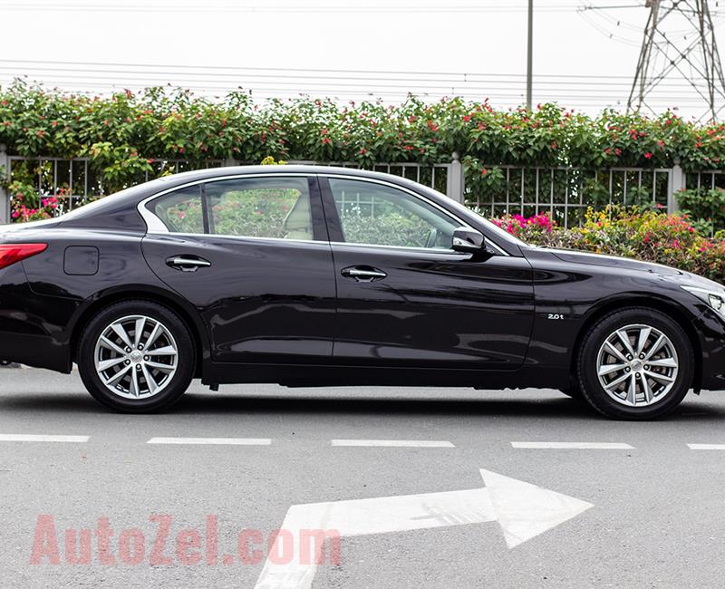 INFINITI Q50- 2016- BLACK- 110 817 KM- GCC SPECS