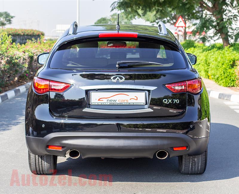 INFINITI QX70- 2016- BLACK- 86 828 KM- GCC SPECS