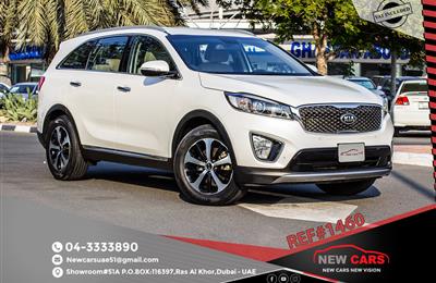 KIA SORENTO- 2016- WHITE- 69 477 KM- GCC SPECS