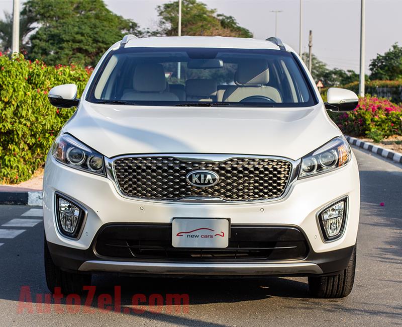 KIA SORENTO- 2016- WHITE- 69 477 KM- GCC SPECS